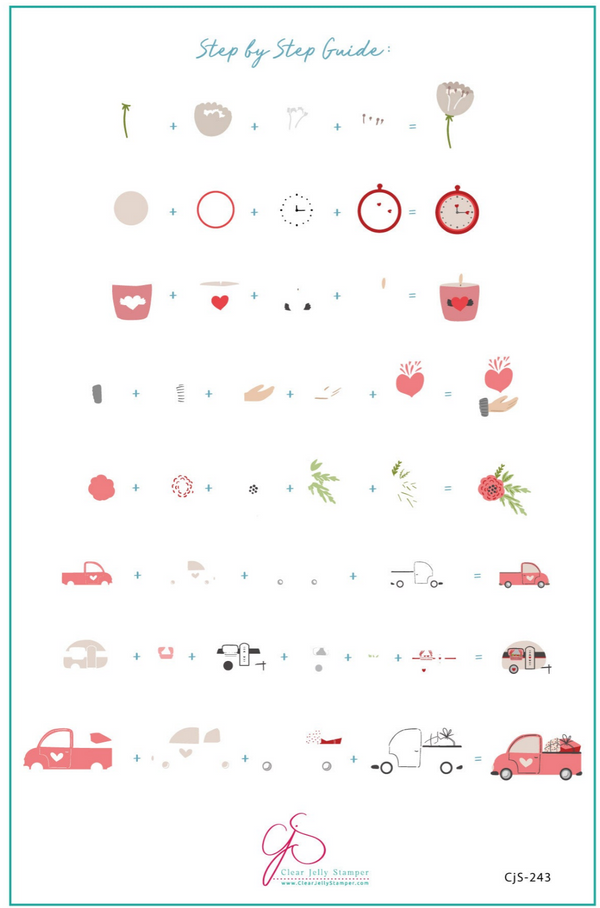On The Road Again (CJS-243) - Clear Jelly Stamping Plate