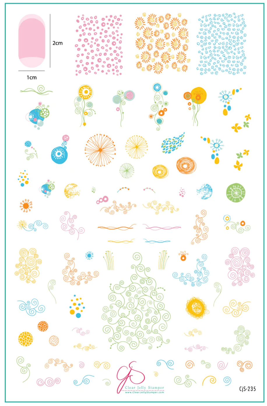 Feeling Vine (CjS-235) -  Clear Jelly Stamping Plate