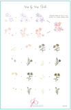 Field of Flowers (CjS-237) -  Clear Jelly Stamping Plate