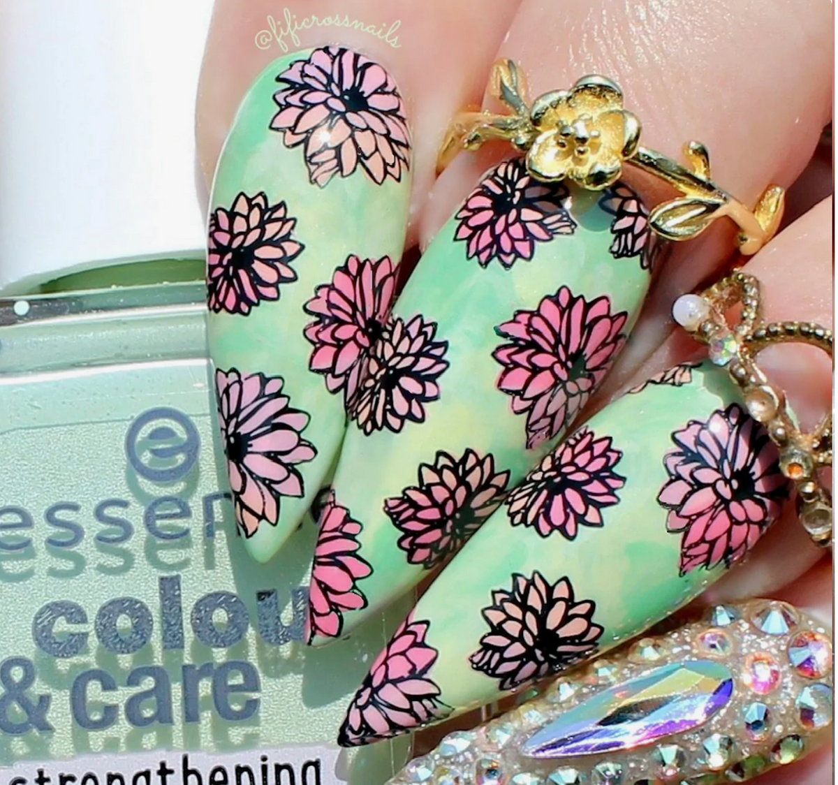 Field of Flowers (CjS-237) -  Clear Jelly Stamping Plate
