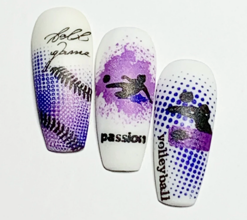 Grunge Series - Sports (CjS-203) - Clear Jelly Stamping Plate