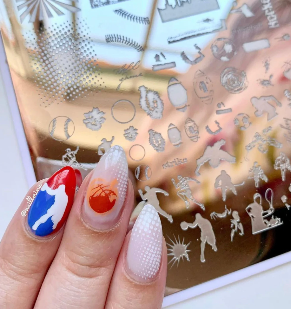Grunge Series - Sports (CjS-203) - Clear Jelly Stamping Plate