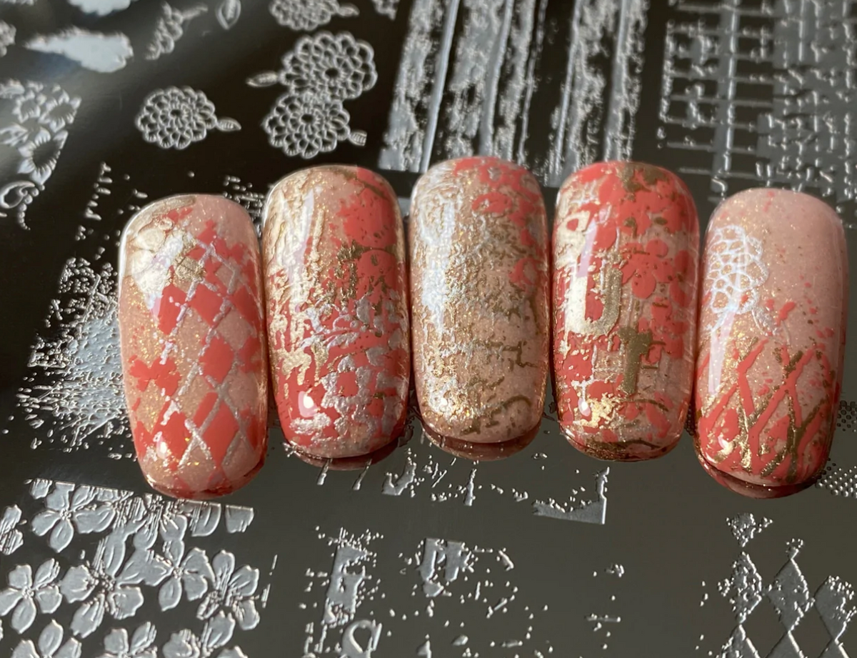 Grunge Series - Textures (CjS-200) - Clear Jelly Stamping Plate