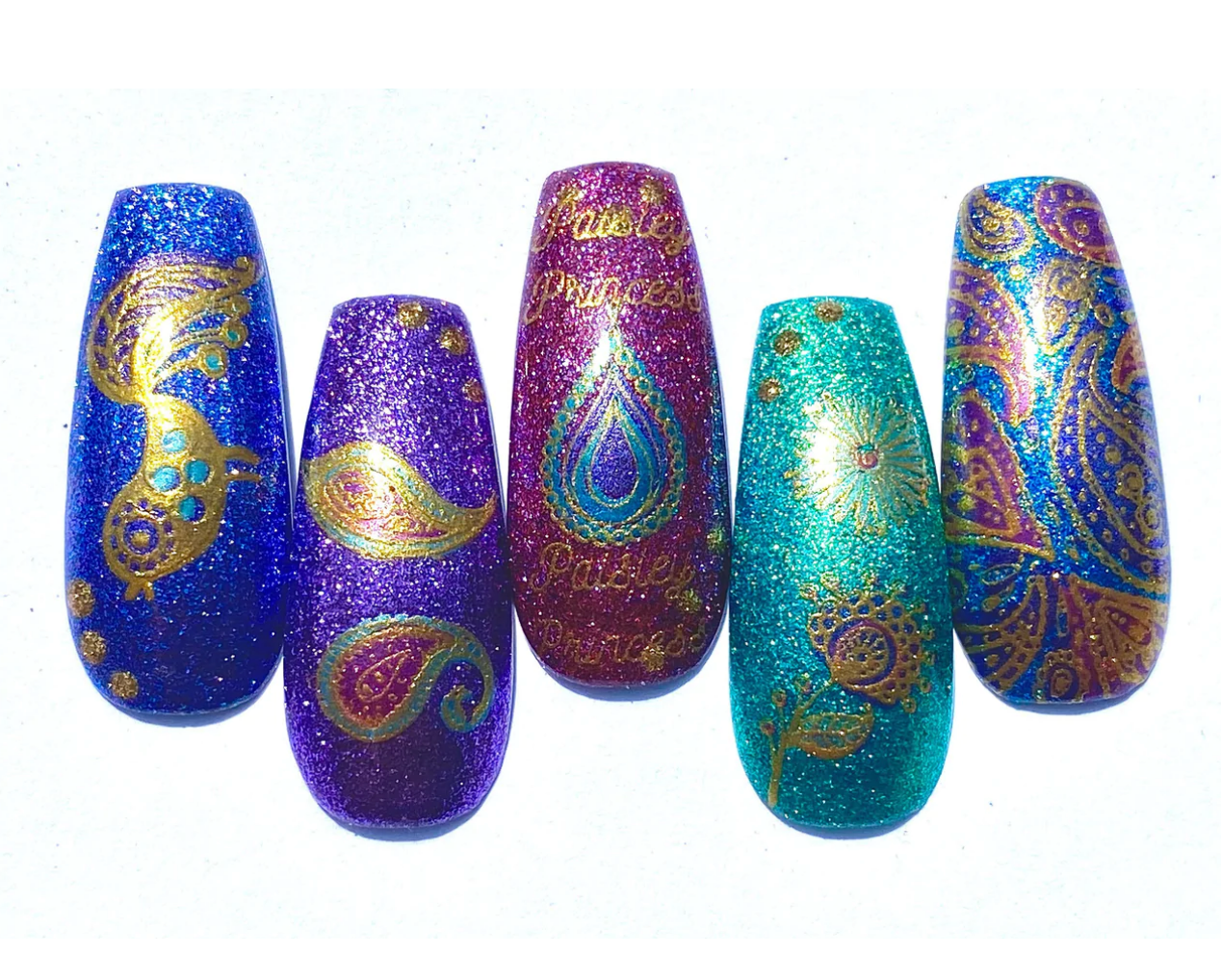 Paisley Princess (CjS-99) - Clear Jelly Stamping Plate