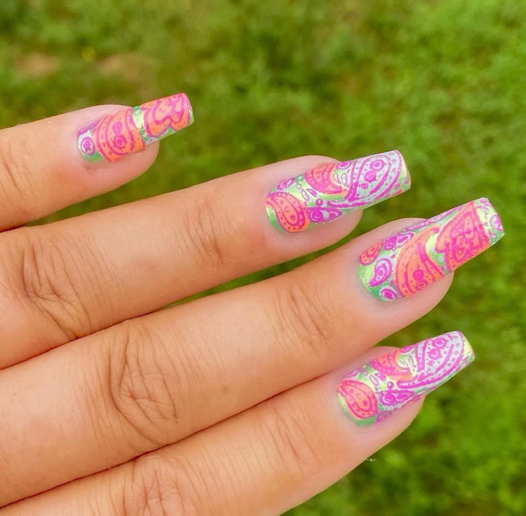 Paisley Princess (CjS-99) - Clear Jelly Stamping Plate