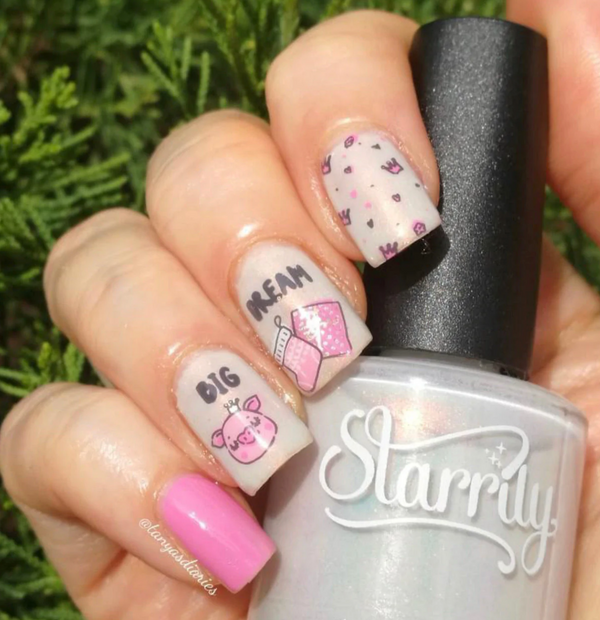 Piggy Christmas (CjS C-50)  - Clear Jelly Stamping Plate