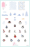 Playful Penguins (CjSC-61) - Clear Jelly Stamping Plate