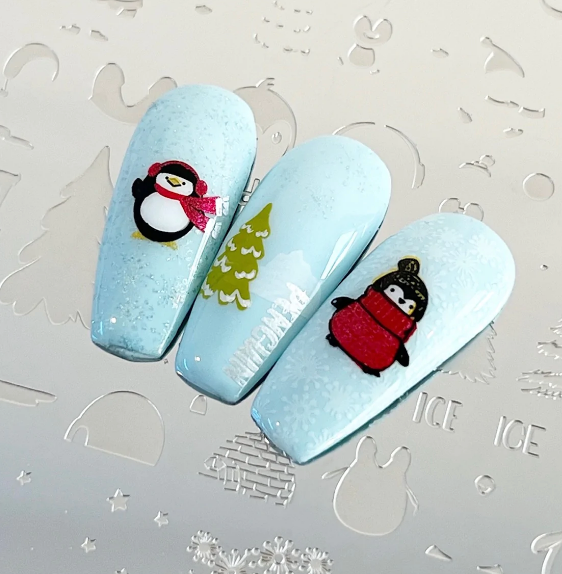 Playful Penguins (CjSC-61) - Clear Jelly Stamping Plate