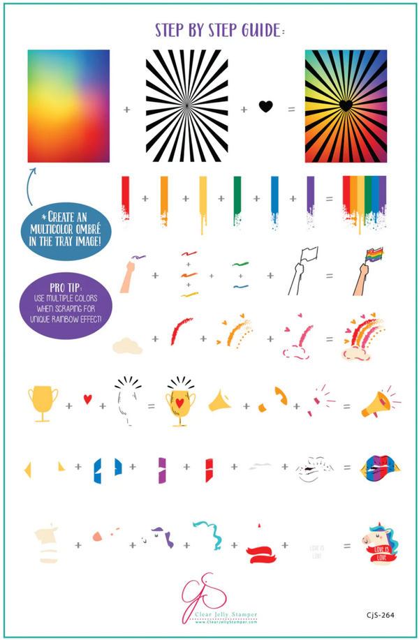 Pride (CjS-264) - Clear Jelly Stamping Plate