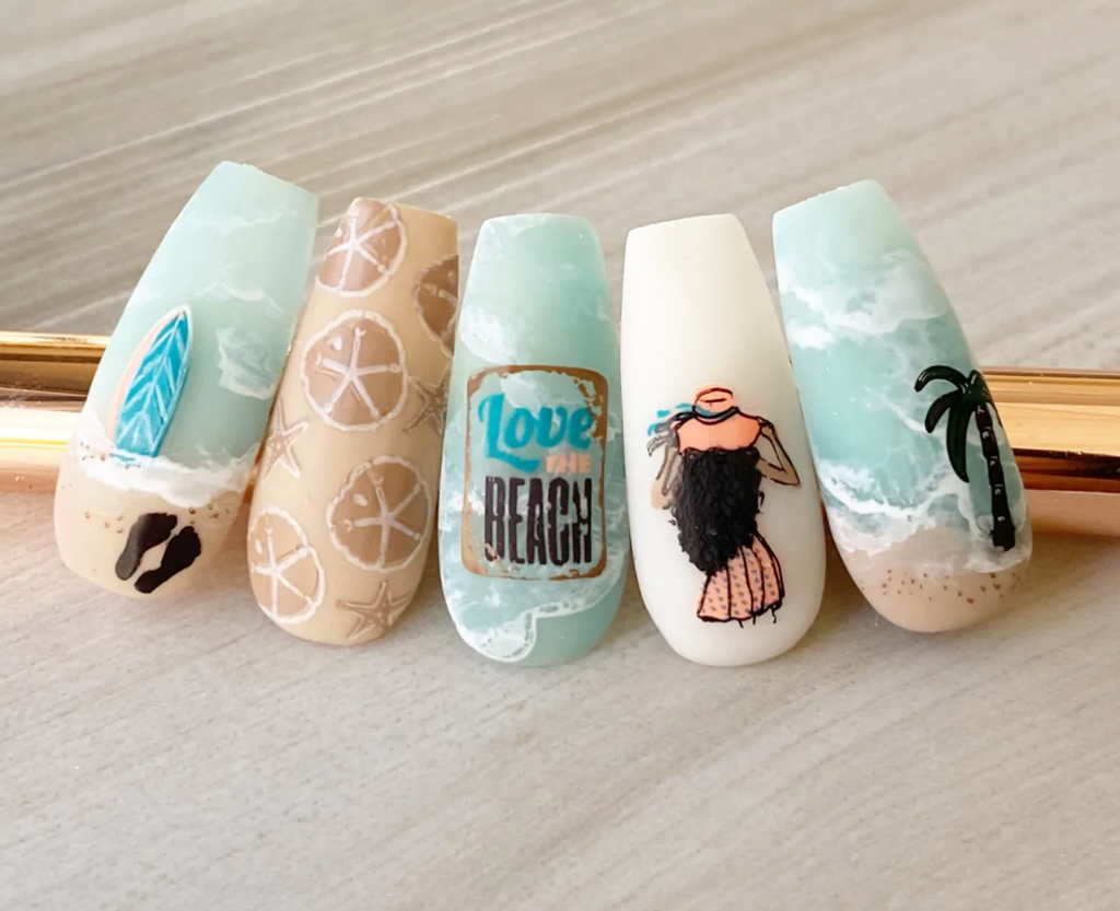 This Way to the Beach (CjS-249) - Clear Jelly Stamping Plate