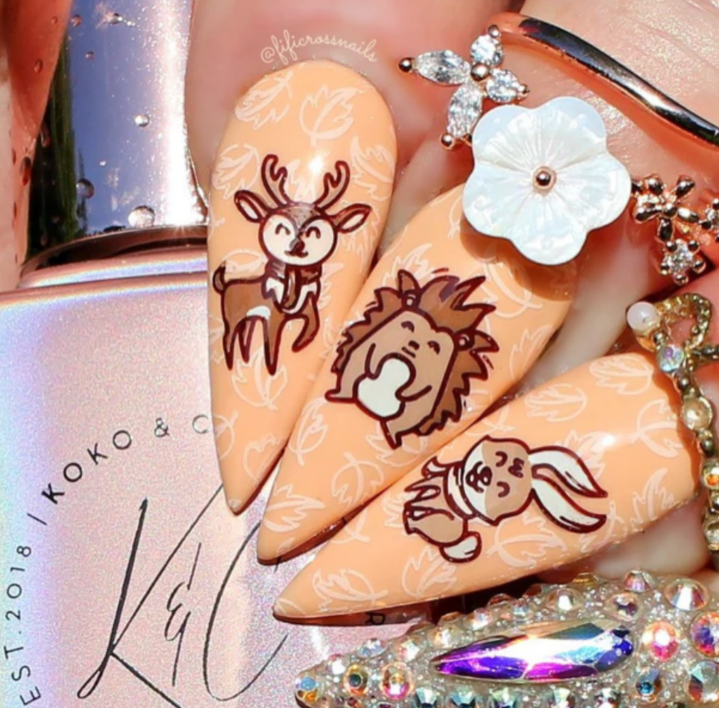 Woodlands Friends (CjS-188)  - Clear Jelly Stamping Plate