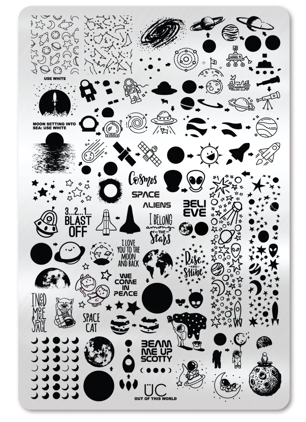 Out of This World - Uber Chic Stamping Plate Main image