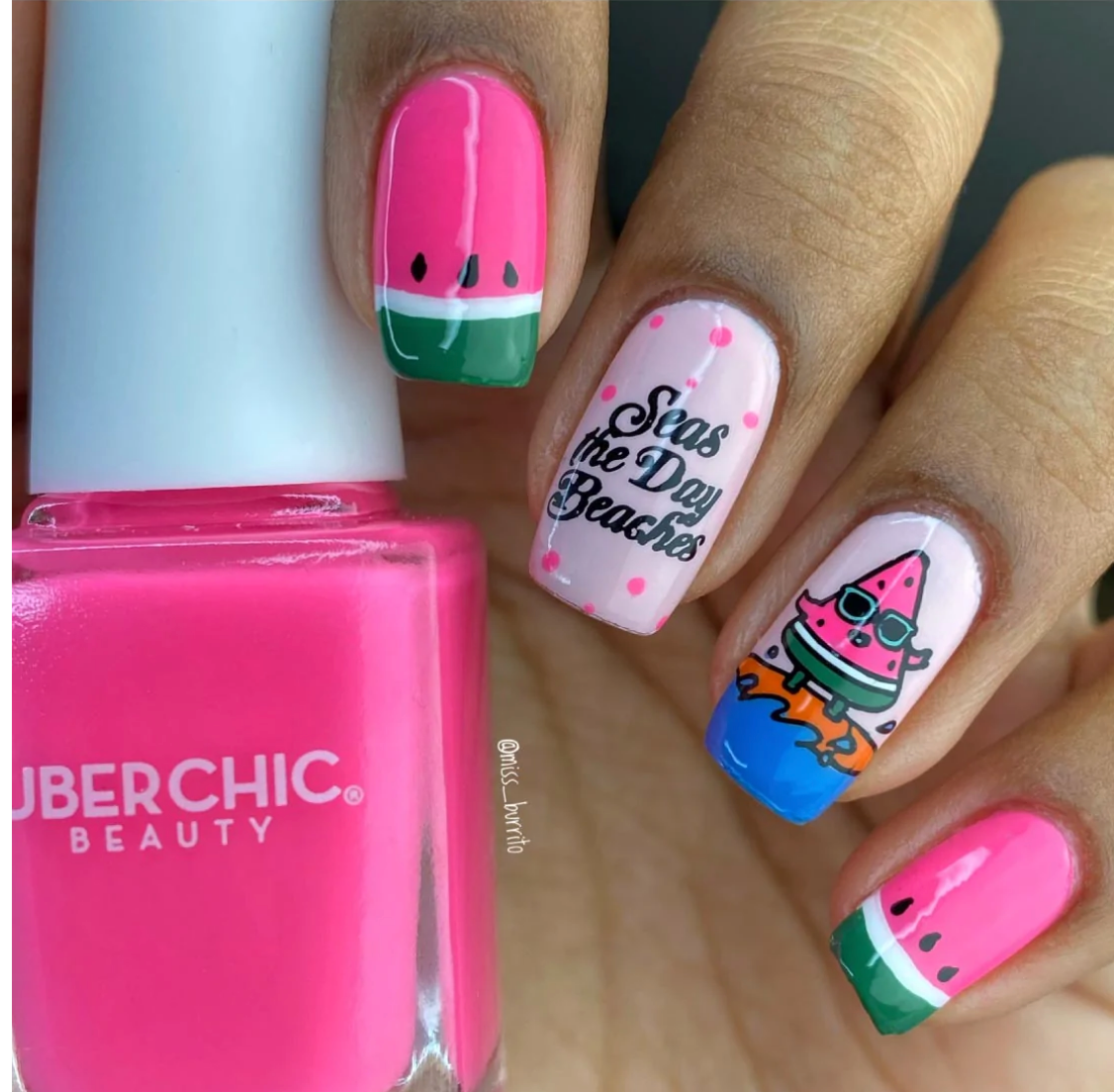 Seas The Day - Uber Chic Nail Stamping Plate