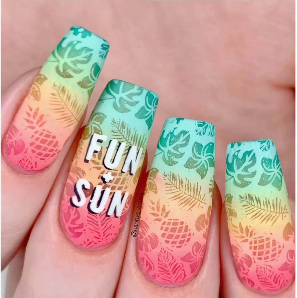 Seas The Day - Uber Chic Nail Stamping Plate