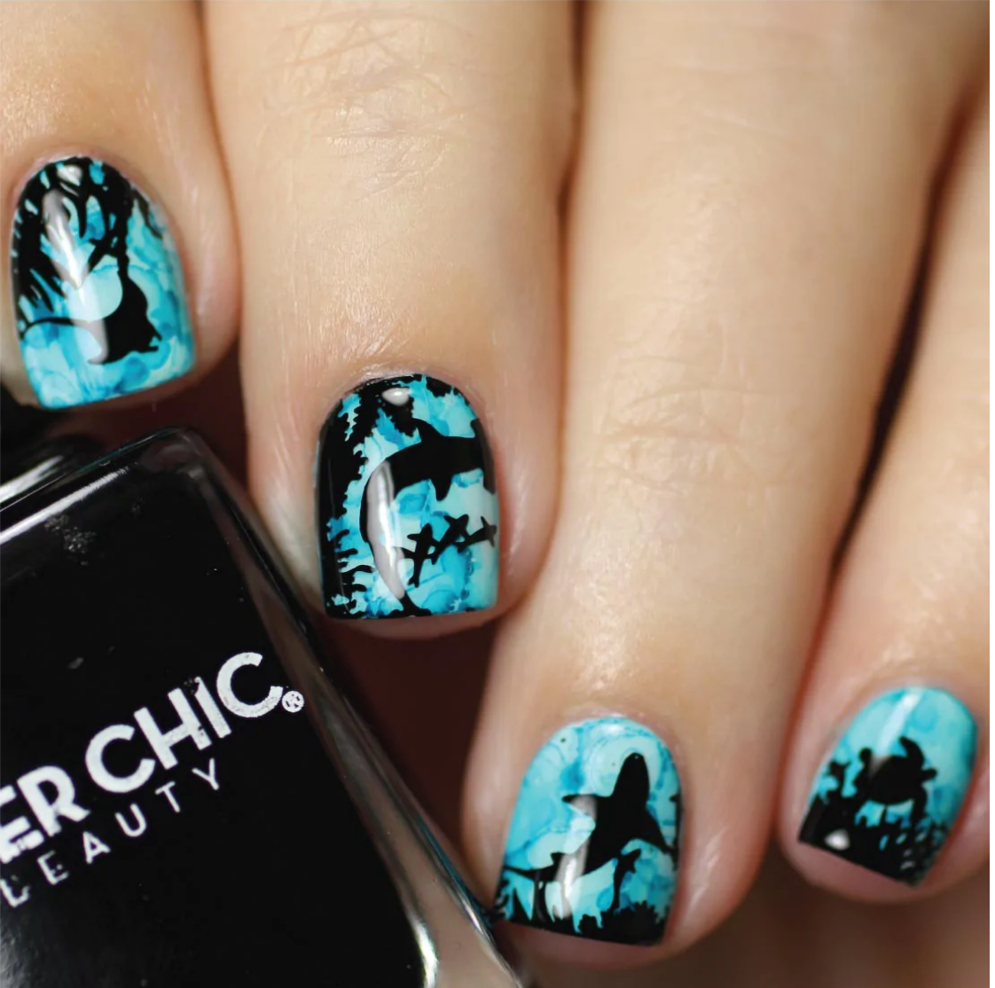 Seas The Day - Uber Chic Nail Stamping Plate