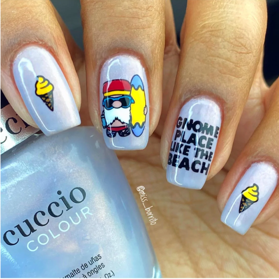 Seas The Day - Uber Chic Nail Stamping Plate Secondary image