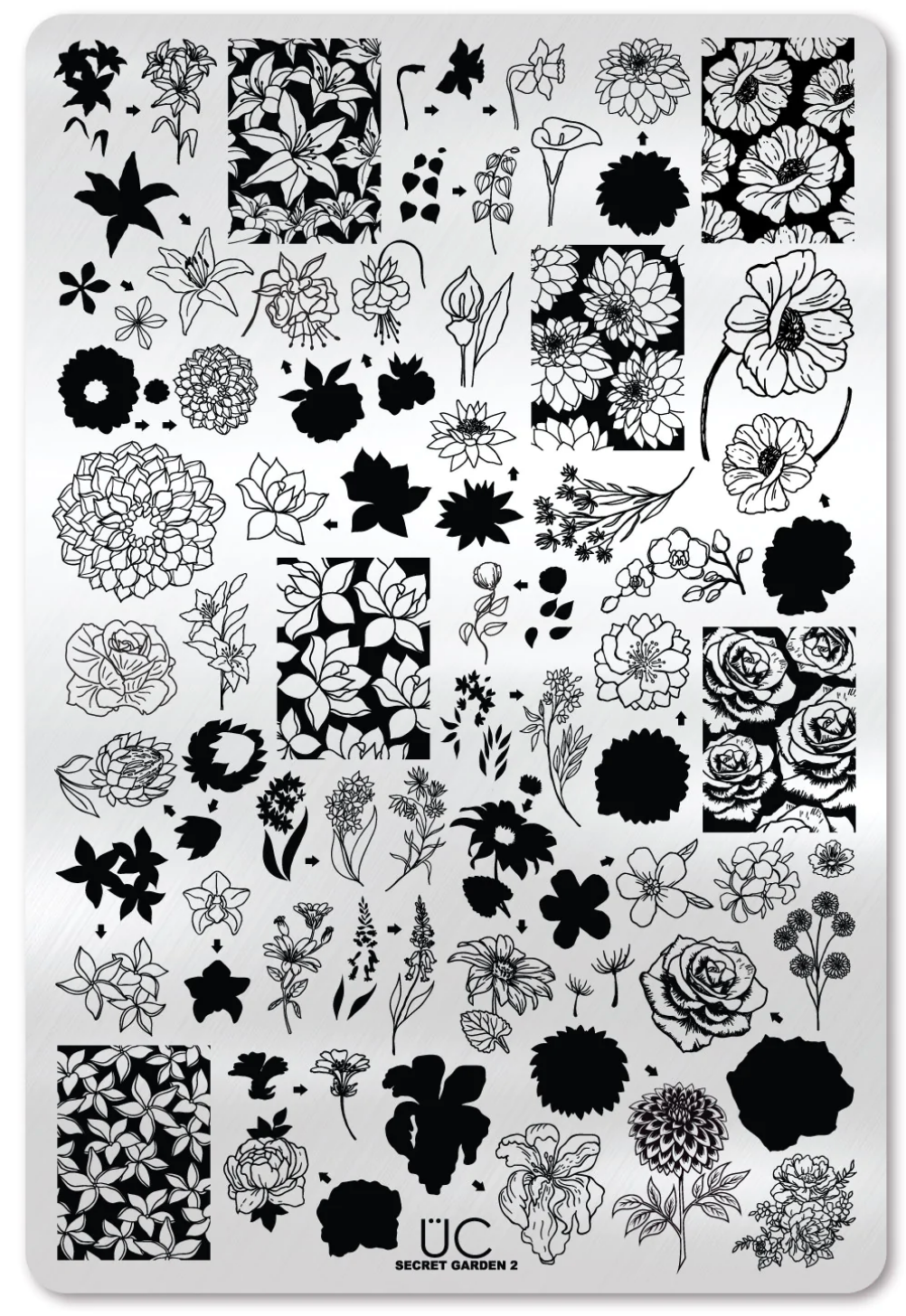 Secret Garden 2 - Uber Chic Stamping Plate Main image