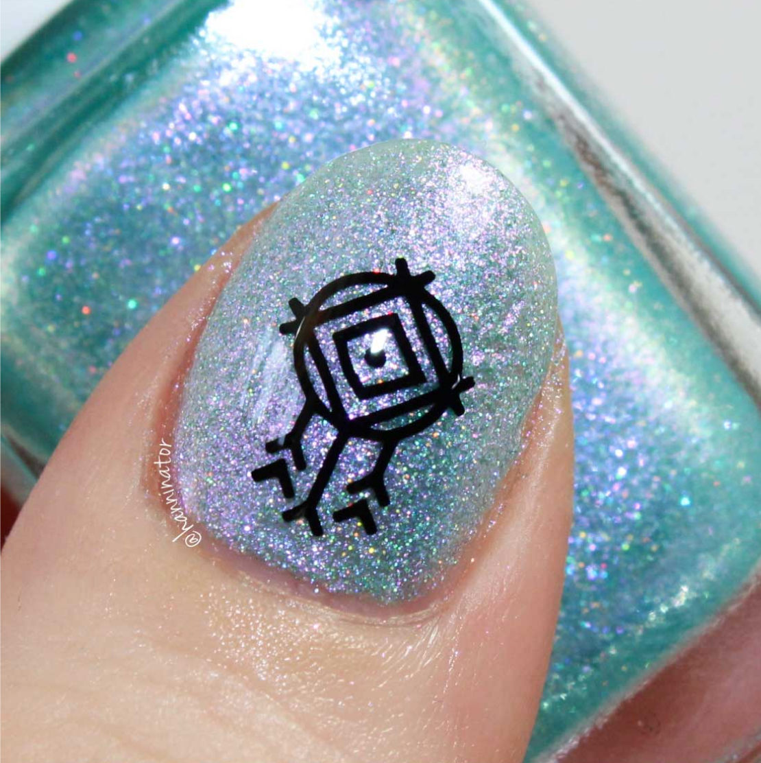 Boho Chic Alphabet - Uber Chic Mini Stamping Plate