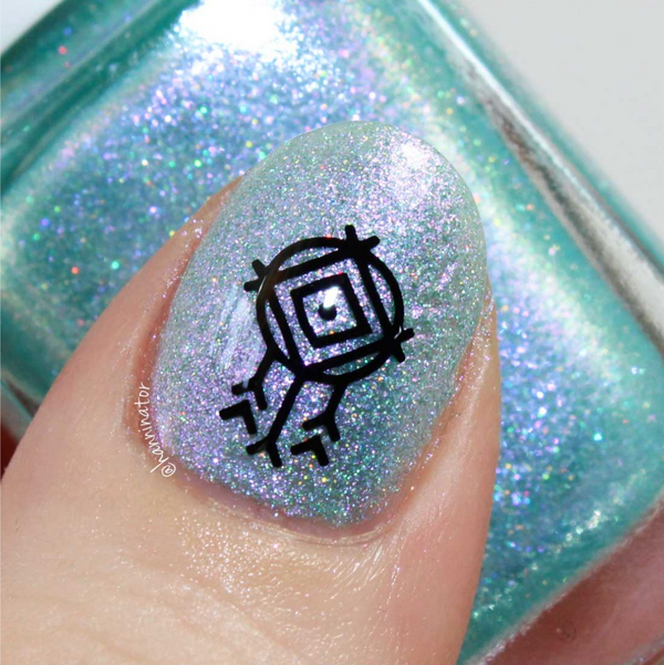 Boho Chic Alphabet - Uber Chic Mini Stamping Plate