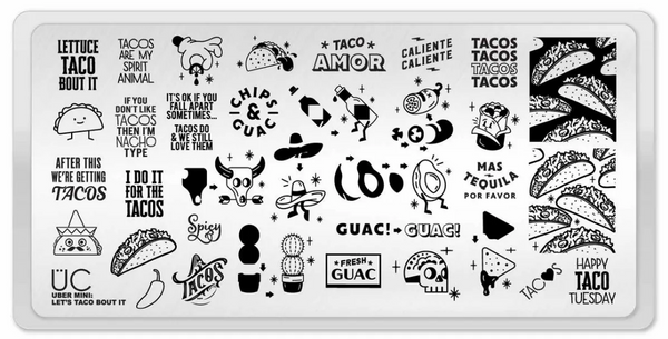 Let's Taco Bout It - Uber Chic Mini Stamping Plate