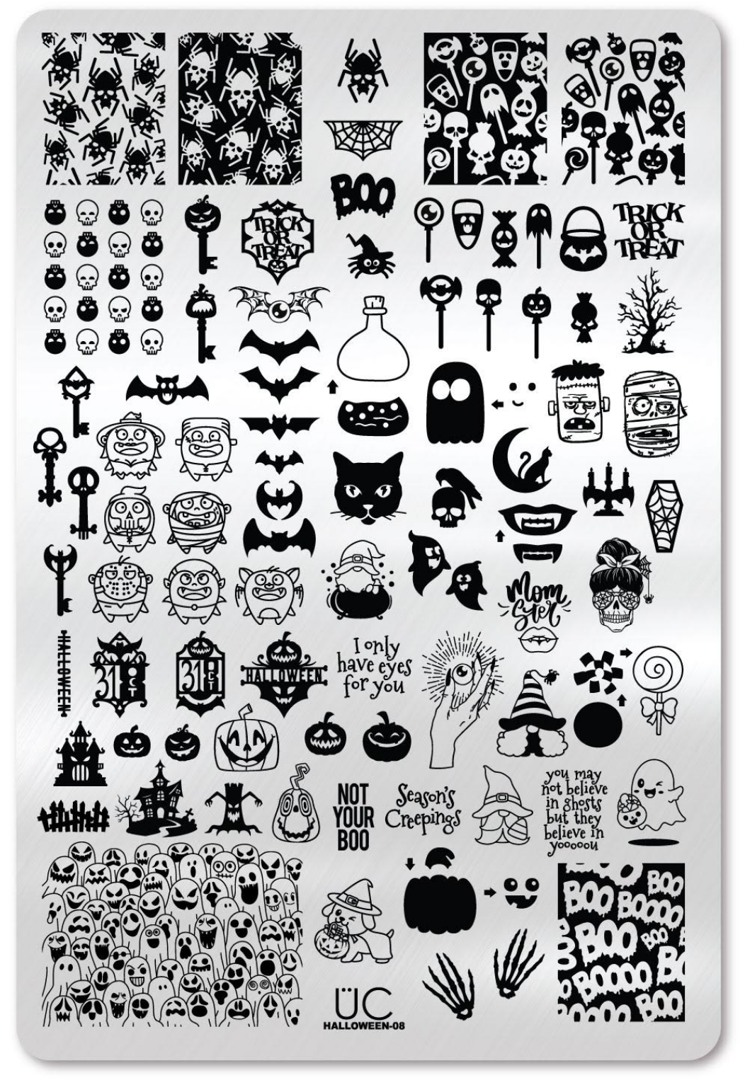 Halloween 8 - Uber Chic Stamping Plate Main image