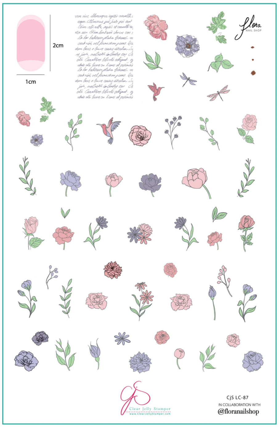 Flora (CjSLC-87) -  CJS Stamping Plate