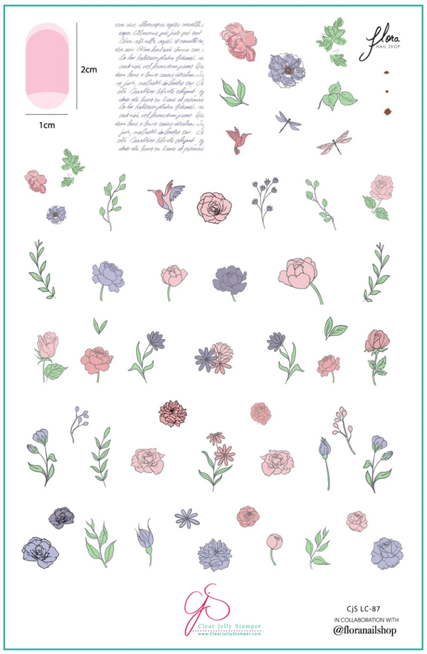 Flora (CjSLC-87) -  CJS Stamping Plate