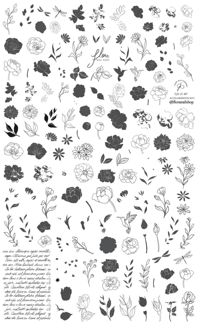 Flora (CjSLC-87) -  CJS Stamping Plate