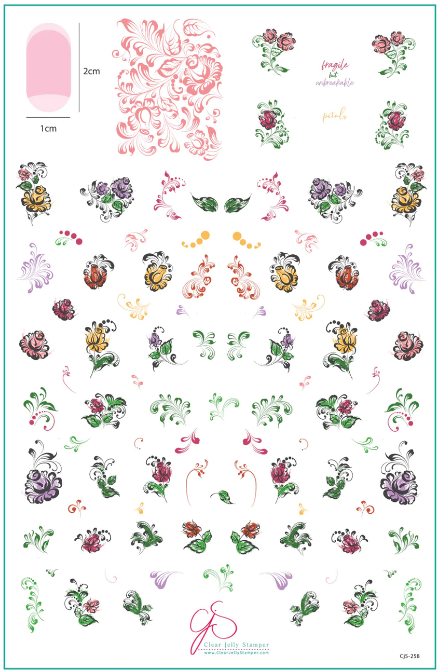 Fragile but Unbreakable (CjS-258) -  CJS Stamping Plate