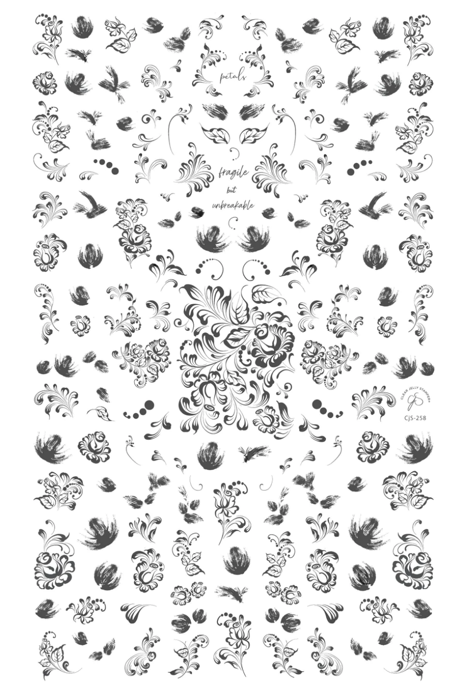 Fragile but Unbreakable (CjS-258) -  CJS Stamping Plate