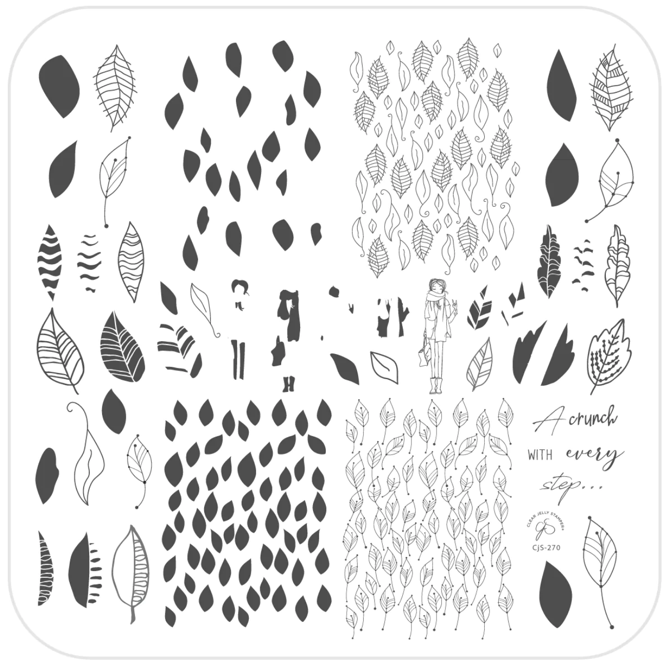 A Crunch With Every Step (CjS-270) -  CJS Medium Stamping Plate Secondary image