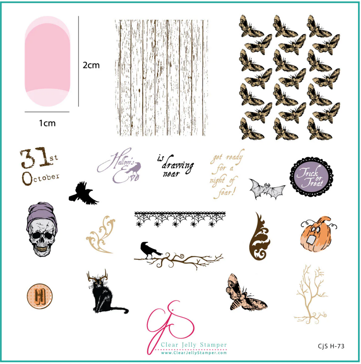 Hallow's Eve (CjS-H-73)  -  CJS Medium Stamping Plate Main image