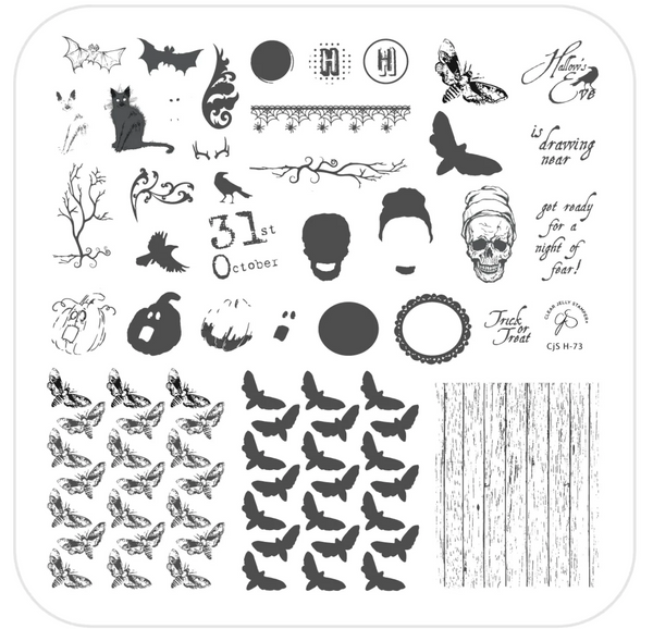 Hallow's Eve (CjS-H-73)  -  CJS Medium Stamping Plate