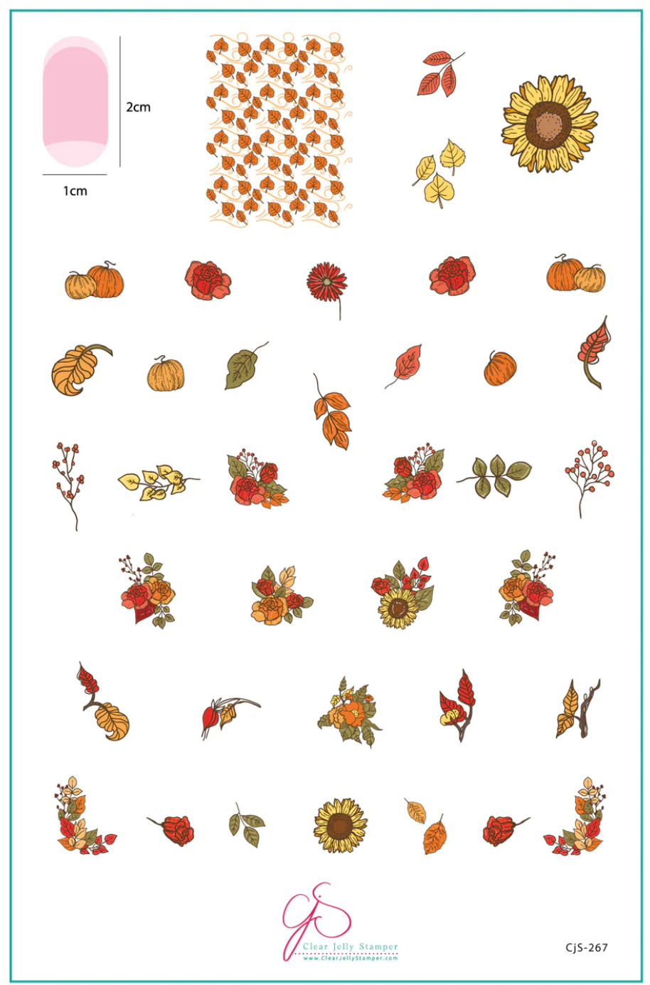 Harvest Bouquet (CjS-267) -  CJS Stamping Plate