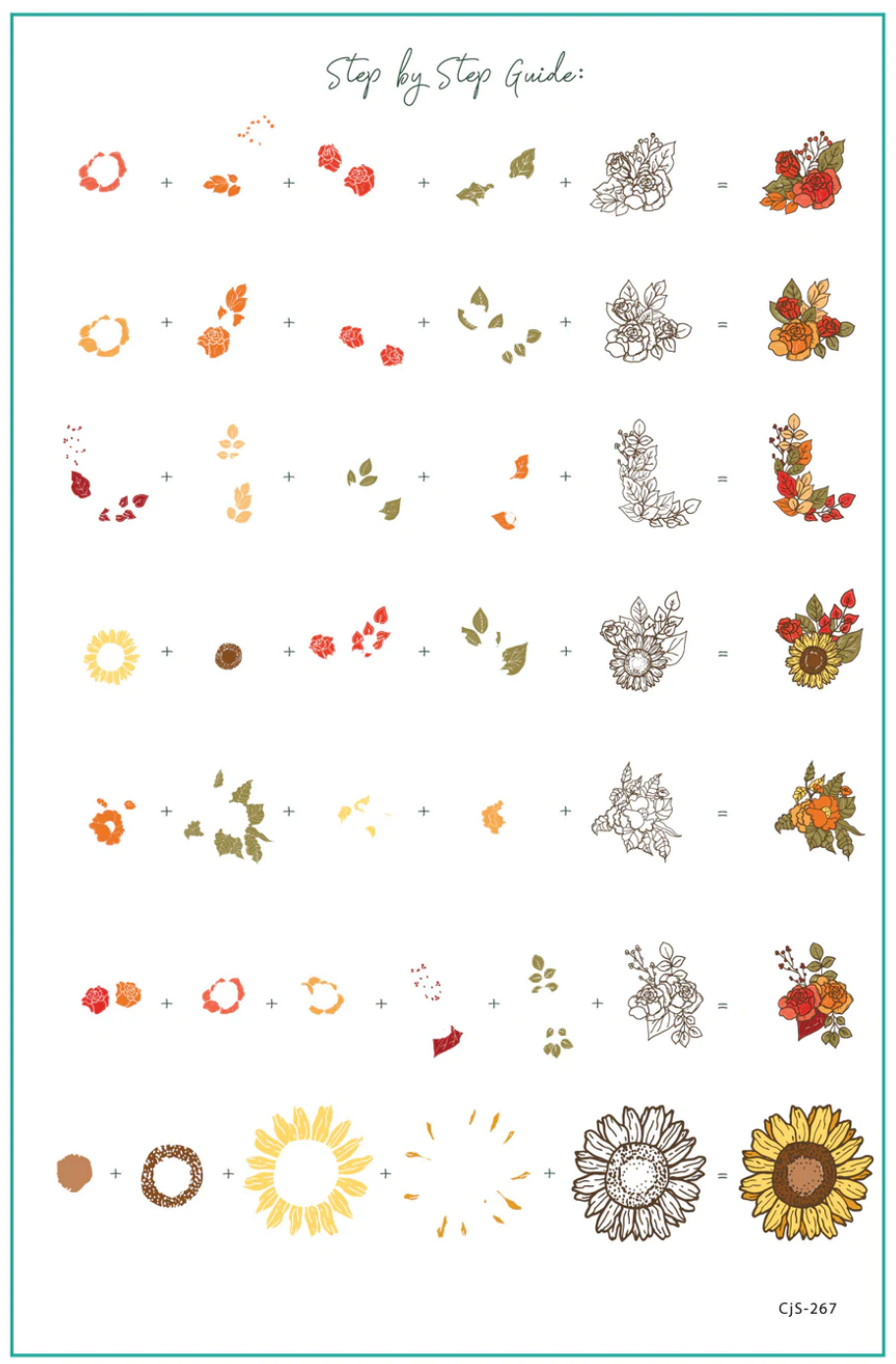 Harvest Bouquet (CjS-267) -  CJS Stamping Plate Secondary image