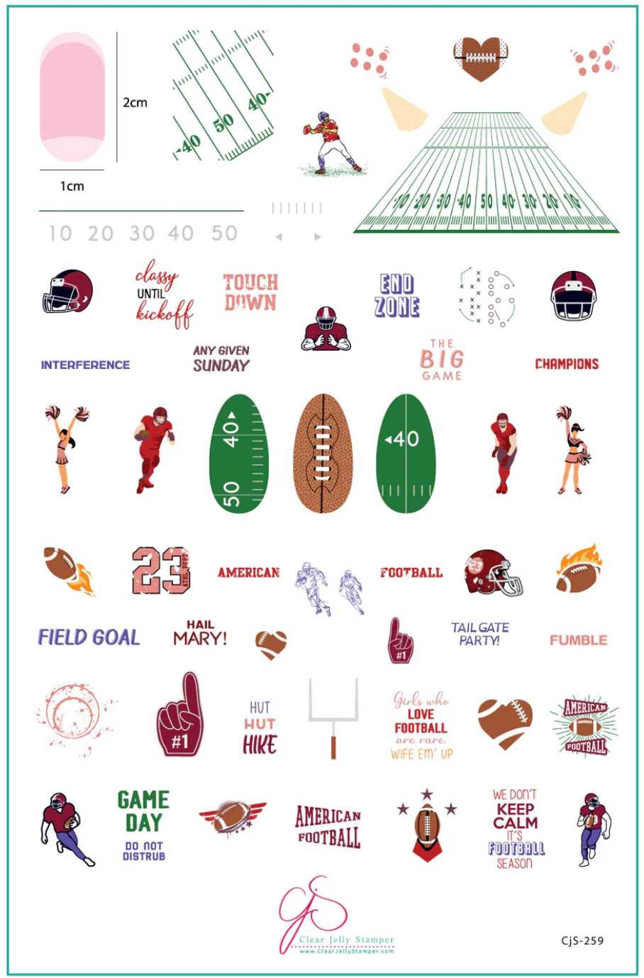 The Big Game (CjS-259) -  CJS Stamping Plate Main image