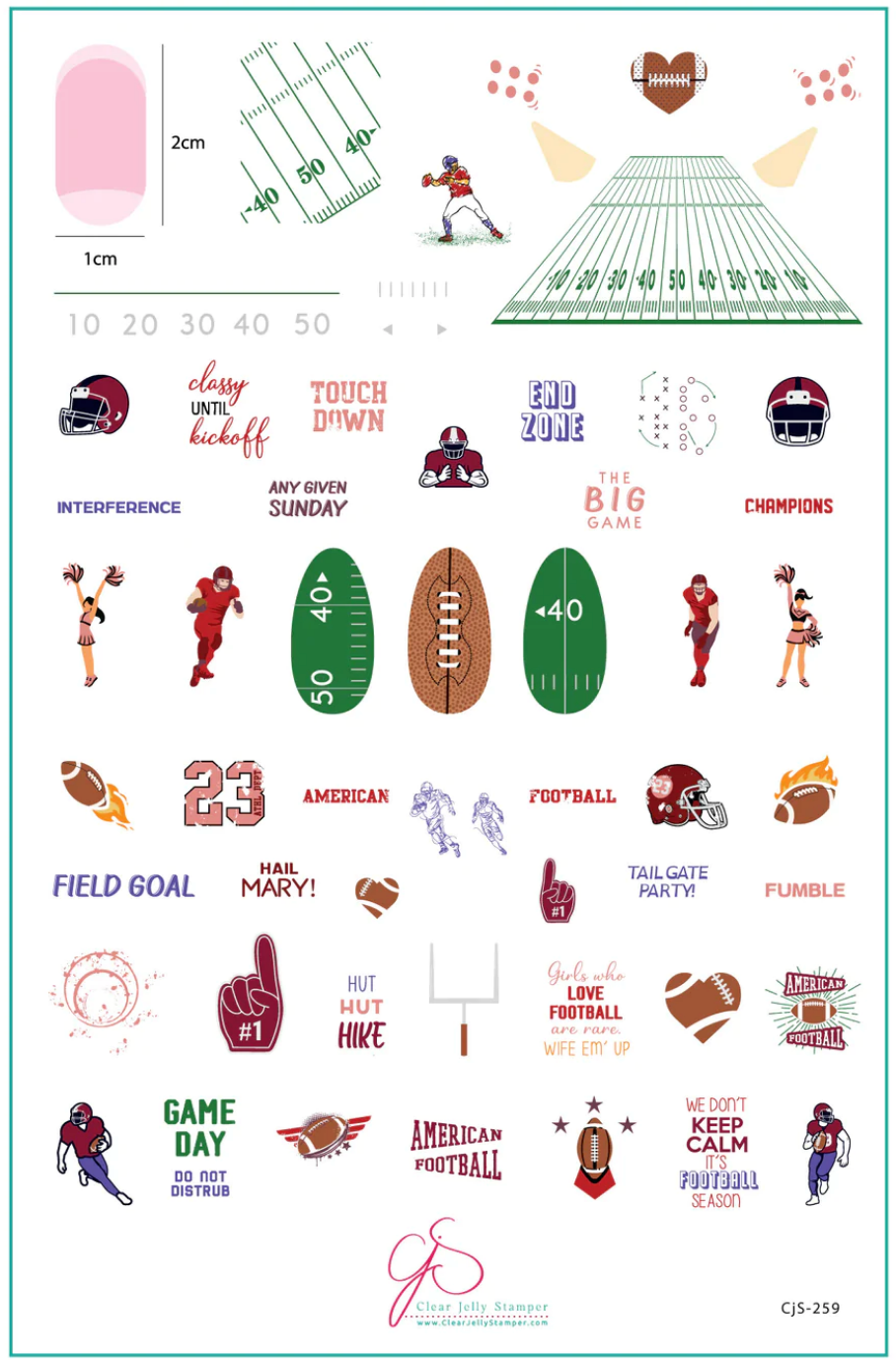 The Big Game (CjS-259) -  CJS Stamping Plate