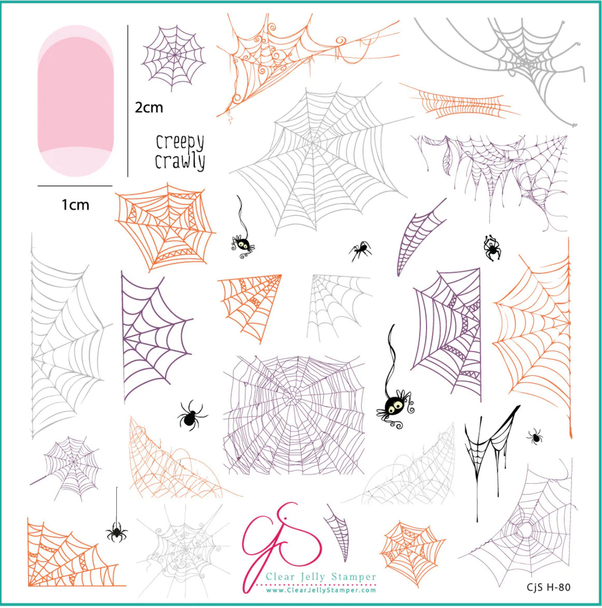 Creepy Crawly (CjS-H-80) -  CJS Medium Stamping Plate Main image