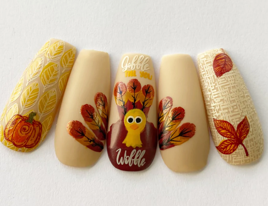 Gobble Till You Wobble (CjS-H-68) -  CJS Stamping Plate Secondary image