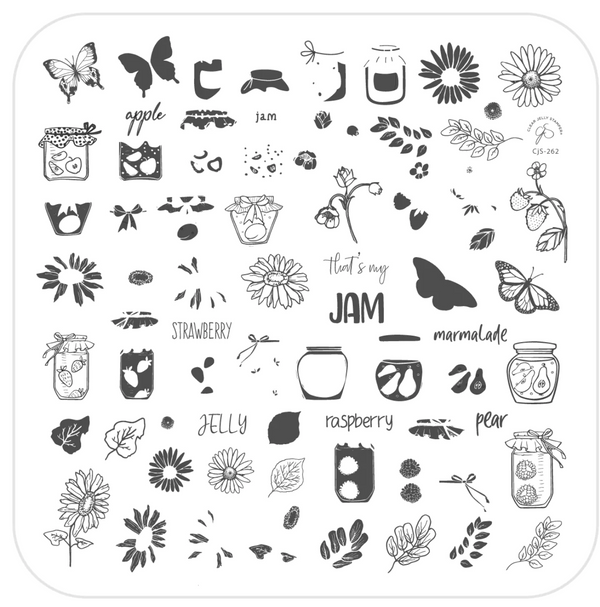 That's My Jam (CjS-262) -  CJS Medium Stamping Plate