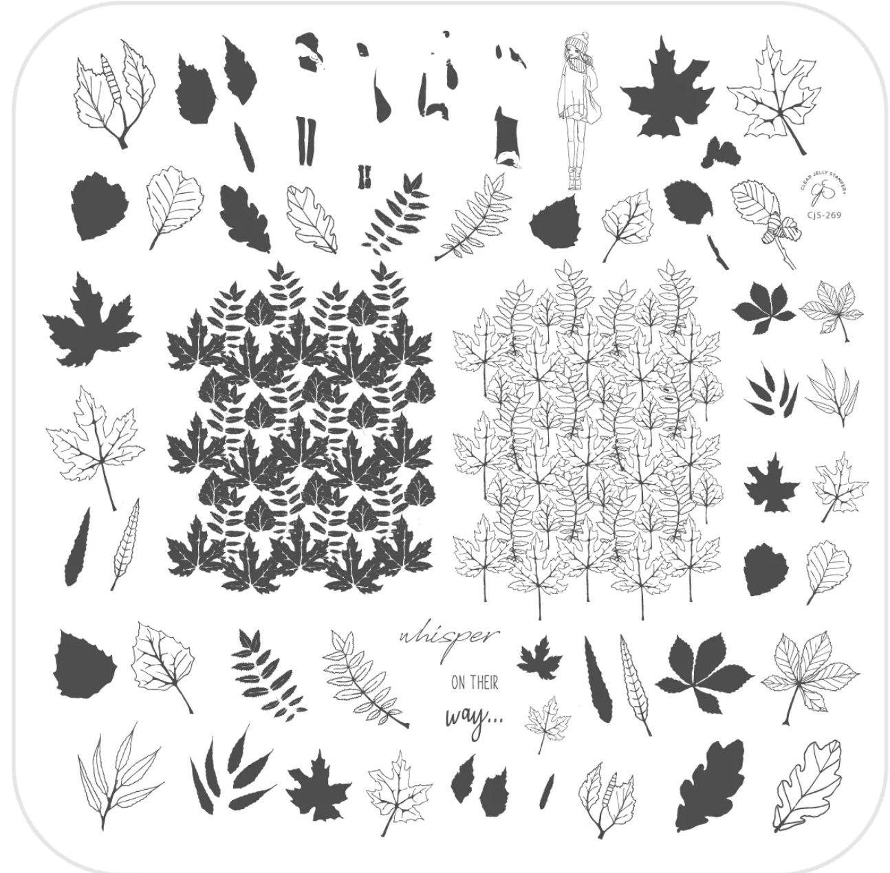 Whisper On Their Way (CjS-269) -  CJS Medium Stamping Plate Secondary image