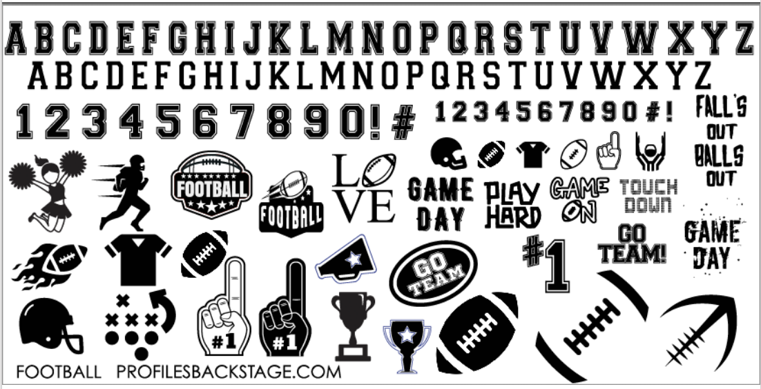 FOOTBALL PF PLATE - Profiles Mini Stamping Plate Main image