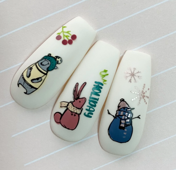 The Holiday (CjSC-72)  - Clear Jelly Stamping Plate