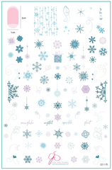 Swirling On Ice (CjSC-70)  - Clear Jelly Stamping Plate