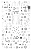 Swirling On Ice (CjSC-70)  - Clear Jelly Stamping Plate