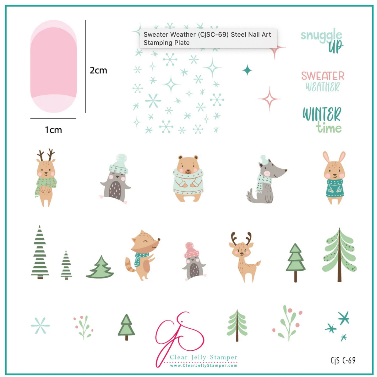 Sweater Weather (CjSC-69) - CJS Medium Stamping Plate