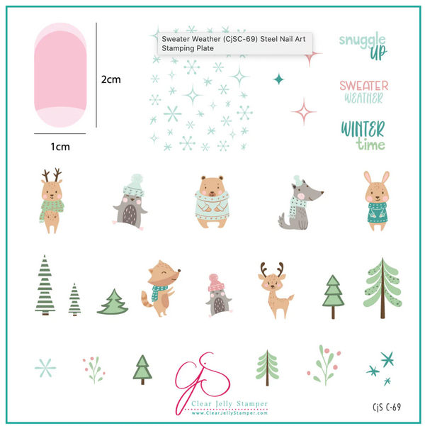 Sweater Weather (CjSC-69) - CJS Medium Stamping Plate