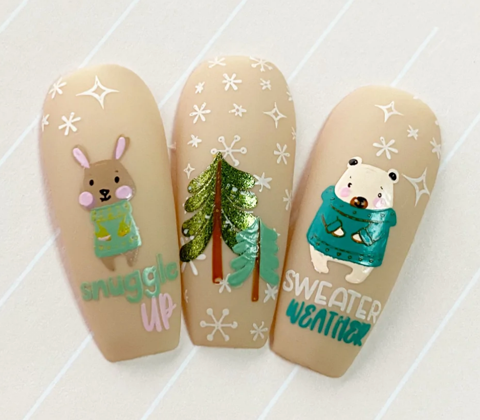Sweater Weather (CjSC-69) - CJS Medium Stamping Plate