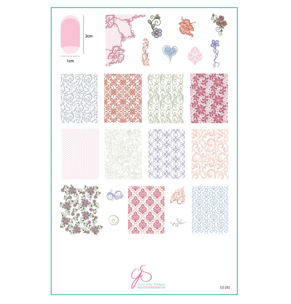 Dainty Delights (CjS-283) -  Clear Jelly Stamping Plate