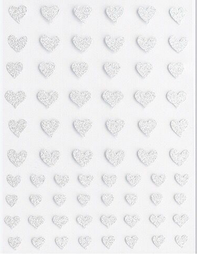 Pasties - FLASH Glitter Silver Hearts! Main image